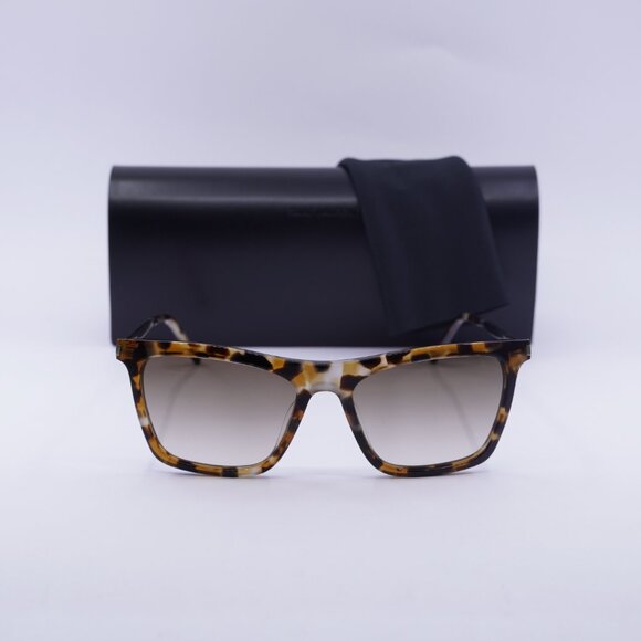 Saint Laurent SL511 004 Square Sunglasses - Havana/Brown Gradient - Picture 2 of 10